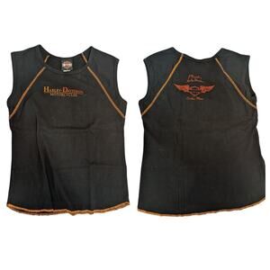 Harley Davidson Tank (Double Sided) Woman's Large Plourde